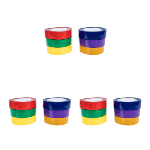 18Rolls Bright Colored Masking Tapes DIY Painter Tapes for Decoration