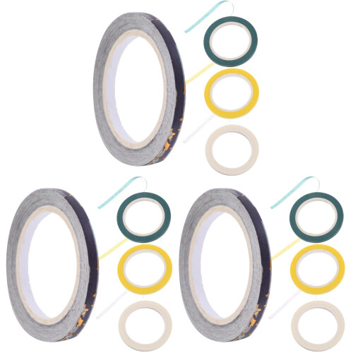 12Rolls Hand Tearable Paper Tape for Classroom Whiteboard Accessories