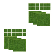 30Pcs Tapete Grama Artificial Verde Para Decoração Interior E Exterior