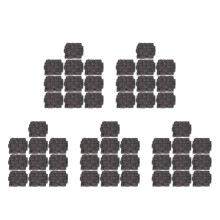 50Pcs Tijolos Mini Para Casa De Bonecas Resina Durável