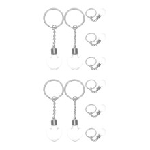 10Pcs Garrafas Pequenas De Com Chaveiro Para Acessórios