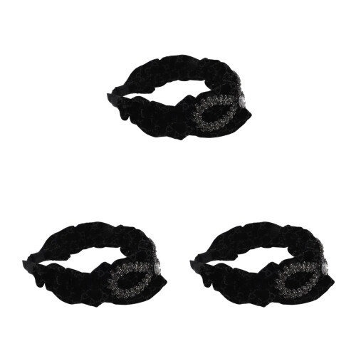 3Pcs Tiaras De Com E Cristais Para Uso Diário