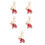 5Pcs Pingente Elefante Chaveiro 1