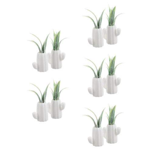 10Pcs De Resina Branca Para Acessórios De 1:12