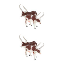 4Pcsminiaturas Realistas De Gado Para Decoração De E