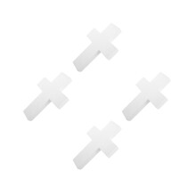 4Pcs Cruz De Espuma Branca Para Decorações E Artesanatos Religiosos