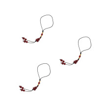 3Pcs Charms De Vermelha Durável Com Símbolo