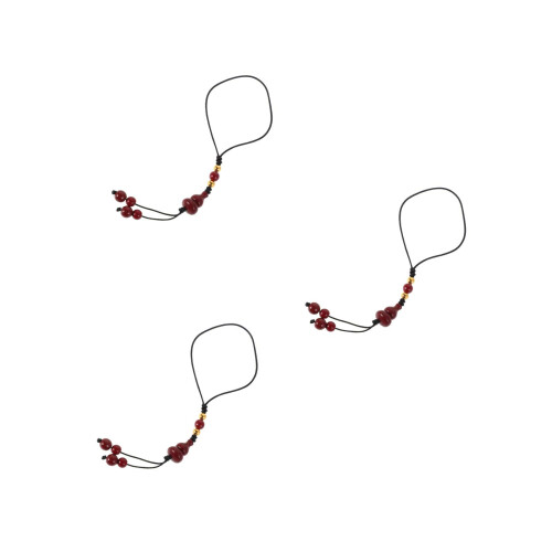 3Pcs Charms De Vermelha Durável Com Símbolo