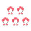 15Pcs Headband De Artificial Rosa Para Decoração E Festas 1