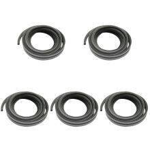 5Rolls Grey Door Weatherstrip Glue Fiber Door Seal for Aluminum Frames