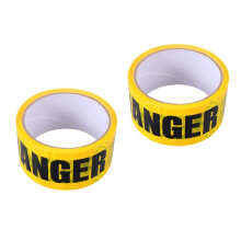 2Rolls Self Adhesive Safety Tape Yellow Caution Tape for Floor Pipes