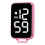 Modern Plastic Keychain Watch With Big Screen Perfect-Rose pink 1