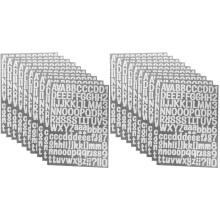 20Vel Zelfklevende Glitter Letters Stickers Voor Gitaar En Knutselwerk