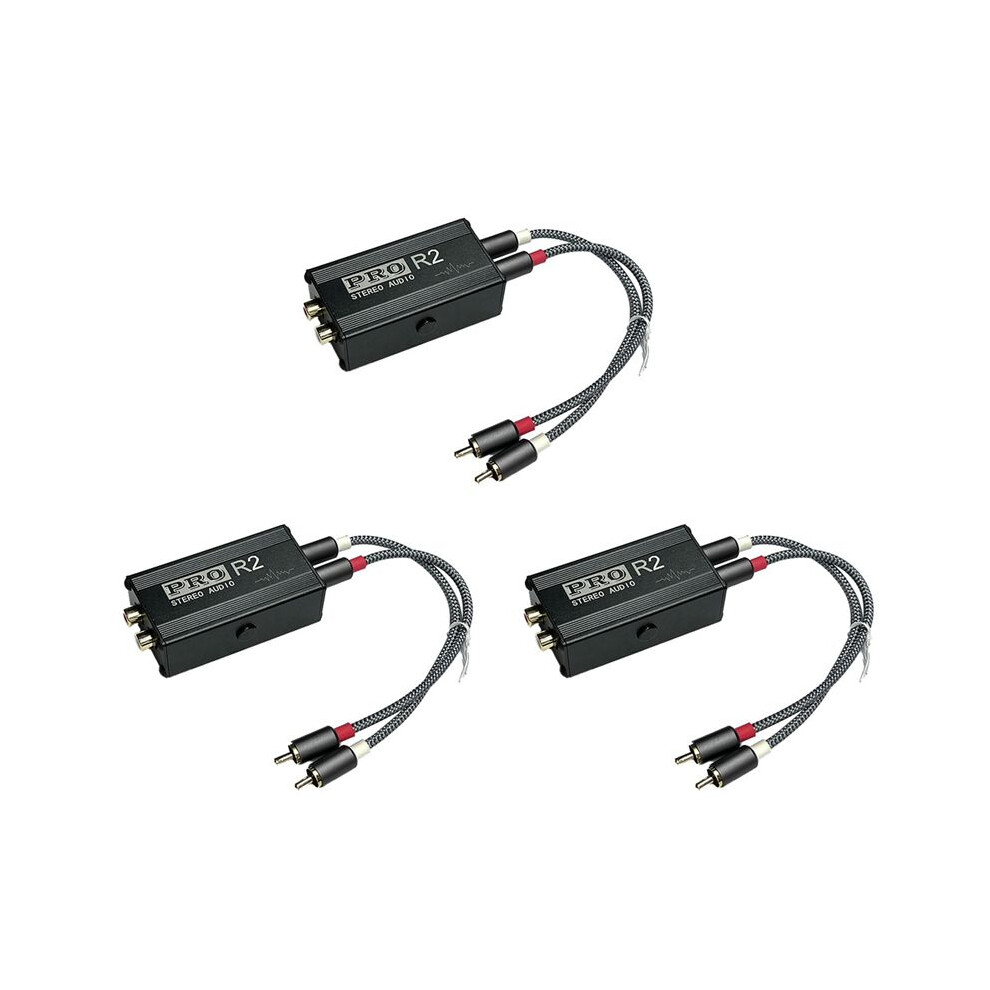 3X Ground Loop Audio Isolator Audio Noise Filter Rca Noise Suppressor Isolator Audio Signal Noise Reducer 4713321091508