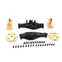RC Car Rear Axle Housing Brass Rear Cup Door Axle Cover Kit for MJX 1/12 H12Y H12Y+ RC Car Upgrade Accessories Black
