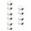 10Pcs Chaveiro Colorido Acessório Casa 3