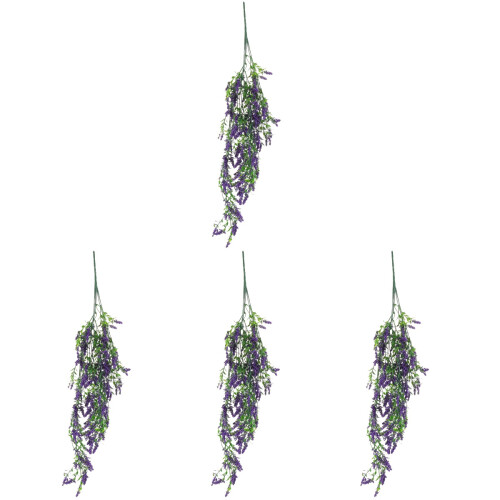 4Pcs Floral Lavanda Artificial Para Decoração De Casa