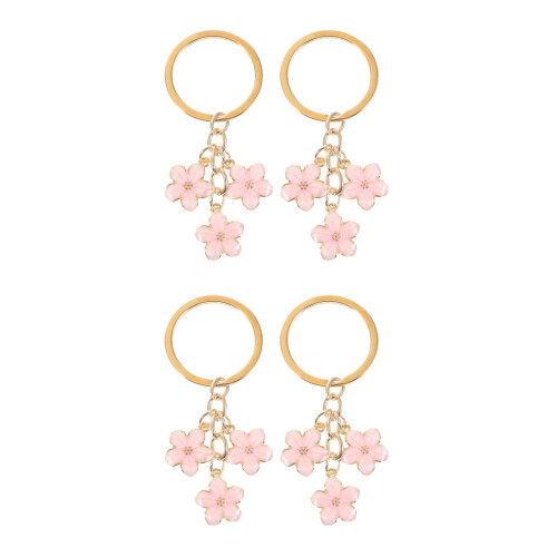 4Pcs Chaveiros Com Rosa Para , E 1