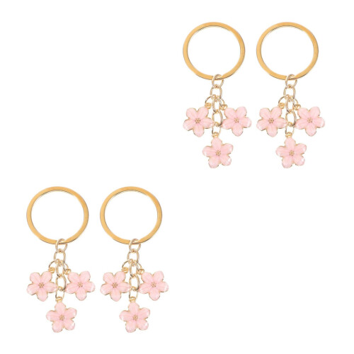 4Pcs Chaveiros Com Rosa Para , E 2