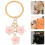 4Pcs Chaveiros Com Rosa Para , E 8