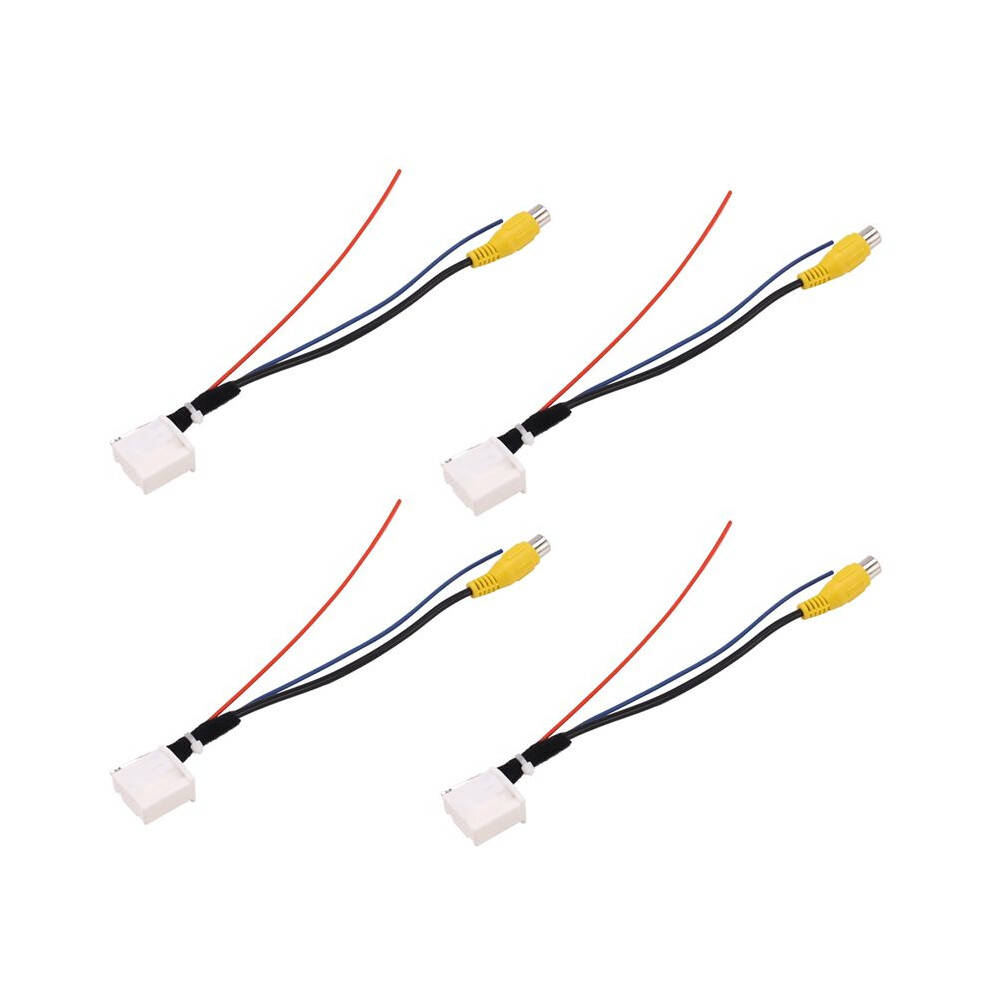 4X 16 Pin Car Rear View Camera Adapter Cable Parking Backup Camera Video Cable Adapter For Camry 7Th 4711498967107