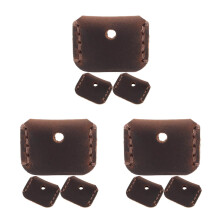9Pcs Capas De Couro Café Para Chaves Com Design Resistente E Estiloso
