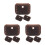 9Pcs Capas De Couro Café Para Chaves Com Design Resistente E Estiloso 1