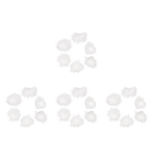 24Pcs Acessórios Pompom Para Mochilas, Chapéus E Roupas