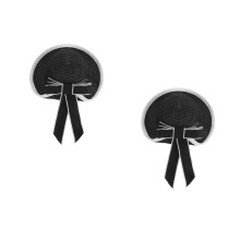 2Pcs Mini Chapéus Artesanais De Preta Com De