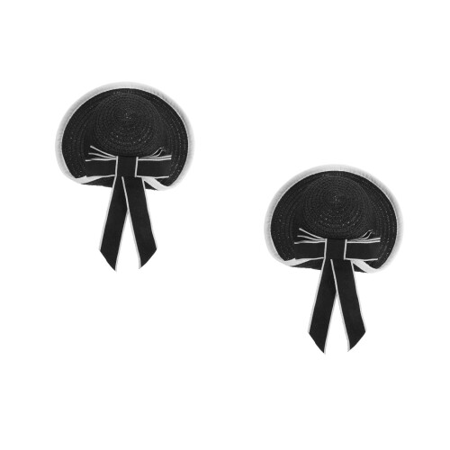 2Pcs Mini Chapéus Artesanais De Preta Com De