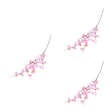 3Pcs Ramos De Flores De Artificial Rosa Para Decor