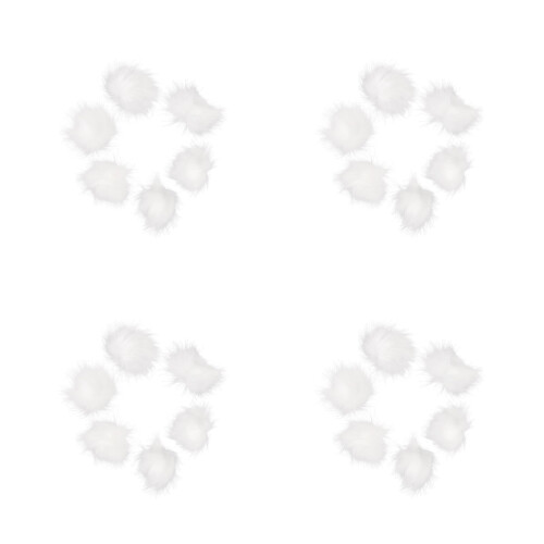 24Pcs Acessórios Pompom Para Mochilas, Chapéus E Roupas 1