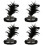 4Pcs De Cabeça Flapper Pretas Para Ocasiões Especiais 4