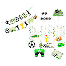 1Set Fußball Thema Party Papier Banner Hängeschmuck