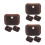 9Pcs Capas De Couro Café Para Chaves Com Design Resistente E Estiloso 2