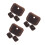 9Pcs Capas De Couro Café Para Chaves Com Design Resistente E Estiloso 3