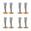 8Pcs Estatueta Resina Tornado Para Decoração De 2