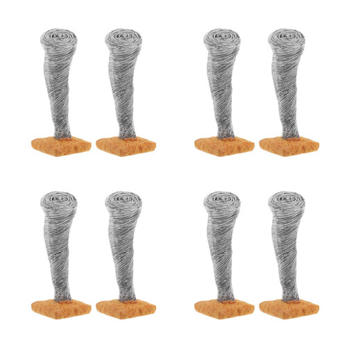 8Pcs Estatueta Resina Tornado Para Decoração De 1