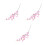 3Pcs Ramos De Flores De Artificial Rosa Para Decor 2