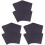 600Sheets Black Decorative Folding Paper Double Side for Origami DIY 1