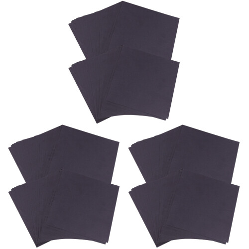 600Sheets Black Decorative Folding Paper Double Side for Origami DIY