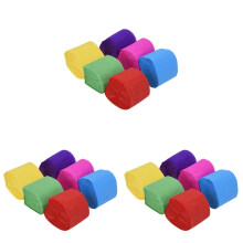 18Rolls Pure Wood Pulp Crepe Paper Streamers for Theme Party Decor