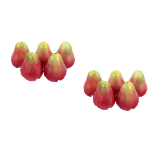10Pcs Maçãs Simuladas Vermelhas Artificiais Para Cenários E Educação 2