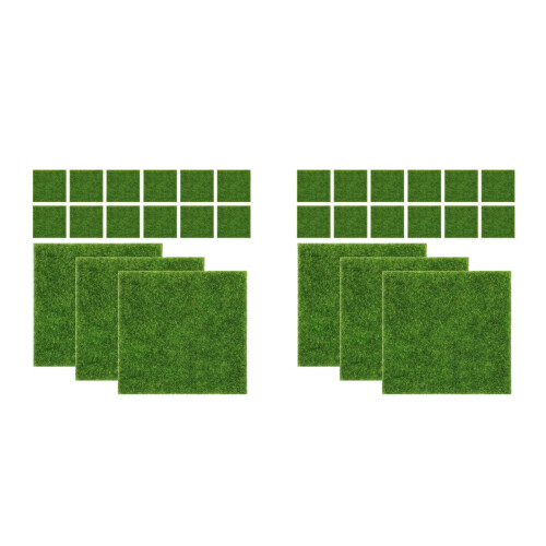 30Pcs Tapete Grama Artificial Verde Para Decoração Interior E Exterior 2