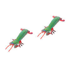 2Pcs Miniaturas De Camarão Para Brinquedo E Educação
