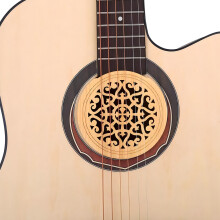 Guitar Soundhole Cover Light Weight Decorative Reduces Feedback and Noise Soundhole Cover Guitar Accessory E