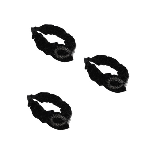 3Pcs Tiaras De Com E Cristais Para Uso Diário 1