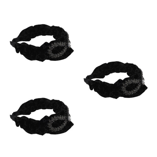 3Pcs Tiaras De Com E Cristais Para Uso Diário 2