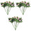 15Pcs Rosas Artificiais Cor Rosa Para Decoração Interna E Externa 2