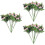 15Pcs Rosas Artificiais Cor Rosa Para Decoração Interna E Externa 5